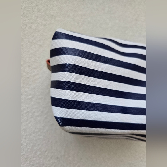 Stella & Dot, Navy and White Striped Makeup Poof - Picture 5 of 10